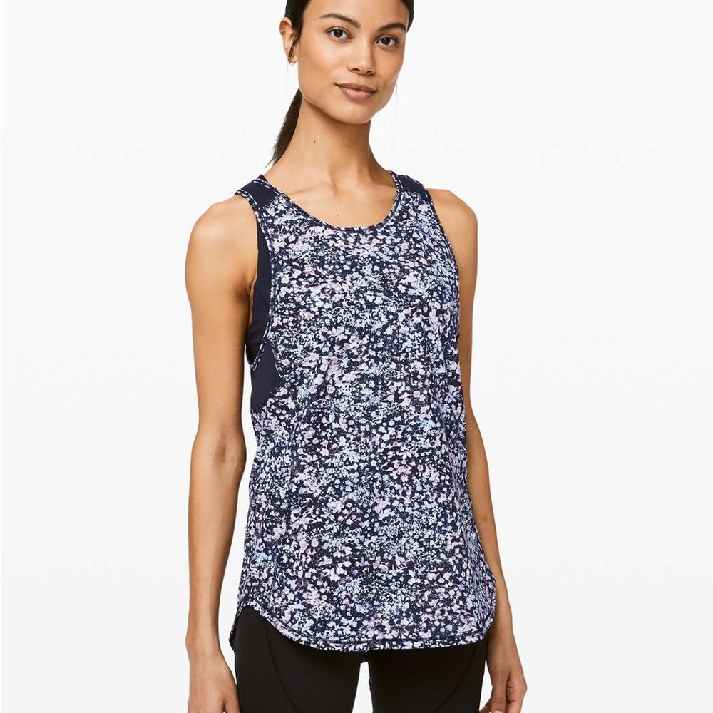 Lululemon Sculpt II floral spritz workout tank